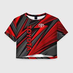 Женский топ Toyota - красный спортивный