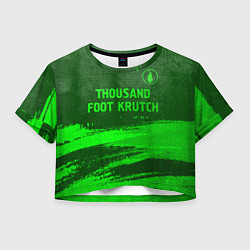 Женский топ Thousand Foot Krutch - green gradient посередине