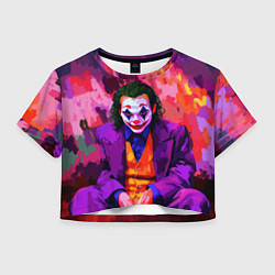 Женский топ Джокер рисунок красками