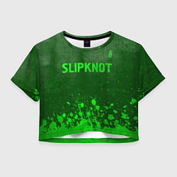 Женский топ Slipknot - green gradient посередине