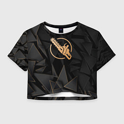 Женский топ Chainsaw Man golden poly