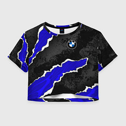 Женский топ BMW - синие разрывы