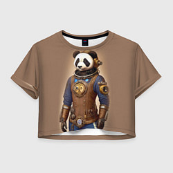 Женский топ Крутой панда в стиле стимпанк