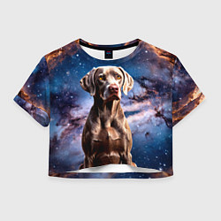 Женский топ Веймаранер в космосе