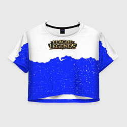 Футболка 3D укороченная женская League of Legends ночь, цвет: 3D-принт