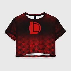 Женский топ League of Legends red poly