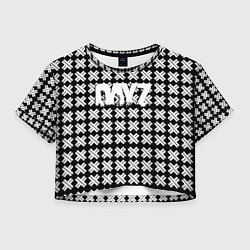 Футболка 3D укороченная женская Dayz крестики, цвет: 3D-принт