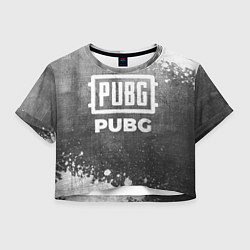 Женский топ PUBG - grey gradient