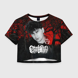 Женский топ Сектор газа красный лес