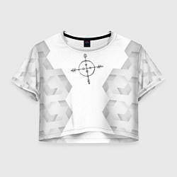 Женский топ Megadeth white poly
