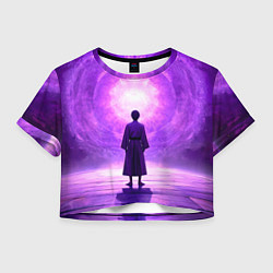 Женский топ Айкидоист на фиолетовом