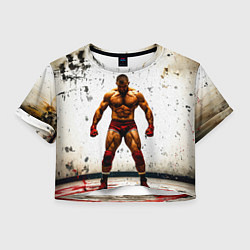 Женский топ Реслер на белом