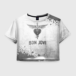 Женский топ Bon Jovi - white gradient