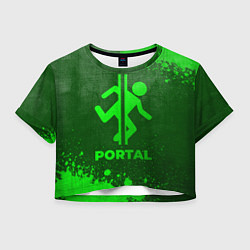 Женский топ Portal - green gradient