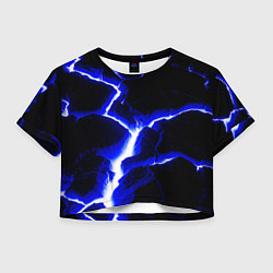 Футболка 3D укороченная женская The rift, цвет: 3D-принт