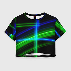 Женский топ Color blue black green