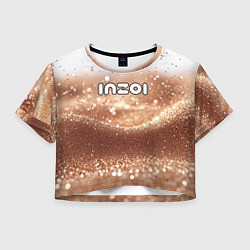 Женский топ Inzoi логотип на песочном фоне