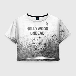 Женский топ Hollywood Undead - white gradient посередине