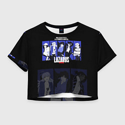 Футболка 3D укороченная женская Lazarus, цвет: 3D-принт