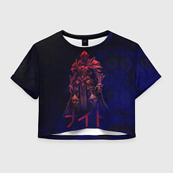 Женский топ Мифический воин в неоновом свете