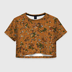 Футболка 3D укороченная женская Земли Фабрики - Герои 3, цвет: 3D-принт