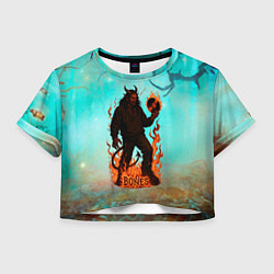 Женский топ Bones в стиле демона