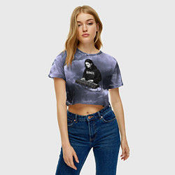 Футболка 3D укороченная женская Bomes клавишник, цвет: 3D-принт — фото 2