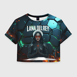 Женский топ Lana Del Rey в стиле киберпанка