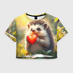 Женский топ Милаха ёжик влюблён