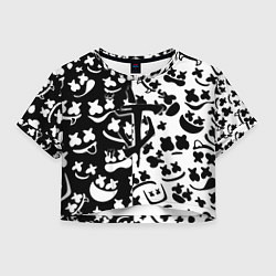 Женский топ Doom x Marshmello pattern