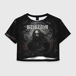 Футболка 3D укороченная женская Burzum Varg, цвет: 3D-принт