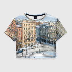 Женский топ Зимняя улица Питера