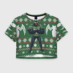 Женский топ Веном в вязаном свитере - новый год