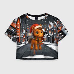 Женский топ Новогодняя лошадка 2026 год