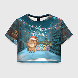 Женский топ Новогодняя лошадка 2026 год