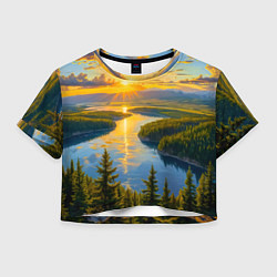 Женский топ Золотой путь реки