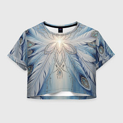 Женский топ Ледяной перьевой орнамент со светом