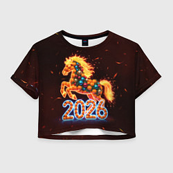 Женский топ Праздничная лошадь