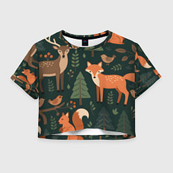 Женский топ В лесу с животными