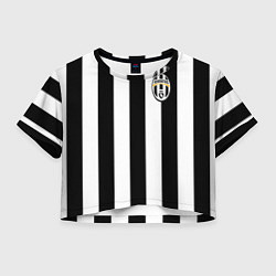 Футболка 3D укороченная женская Juventus: Vidal, цвет: 3D-принт