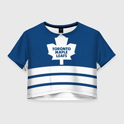 Футболка 3D укороченная женская Toronto Maple Leafs, цвет: 3D-принт