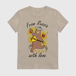 Женская футболка From Russia with love