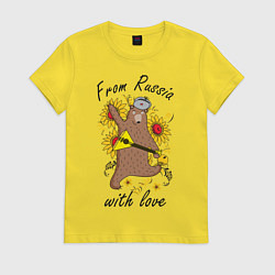 Женская футболка From Russia with love
