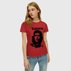 Футболка хлопковая женская Che Guevara цвета красный — фото 2