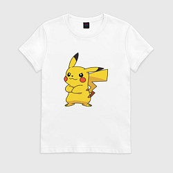 Женская футболка Злой Пикачу