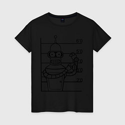 Женская футболка Bender Wanted