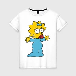 Женская футболка Maggie Simpson