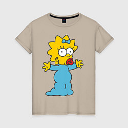 Женская футболка Maggie Simpson