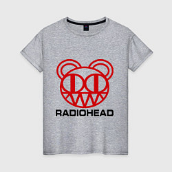 Футболка хлопковая женская Radiohead, цвет: меланж