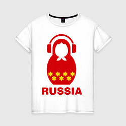 Женская футболка Russia dj